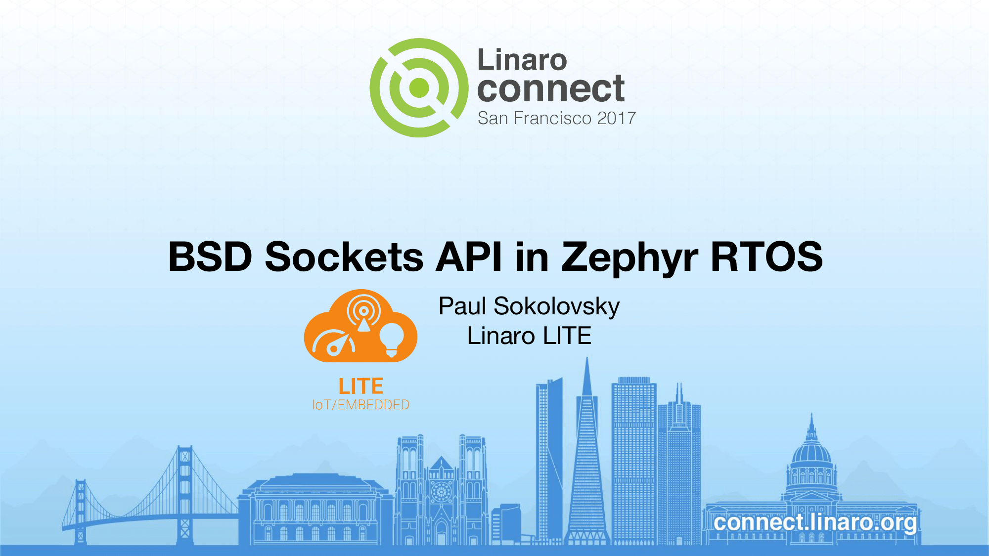 BSD Sockets API in Zephyr RTOS SFO17108 Linaro Resources Hub